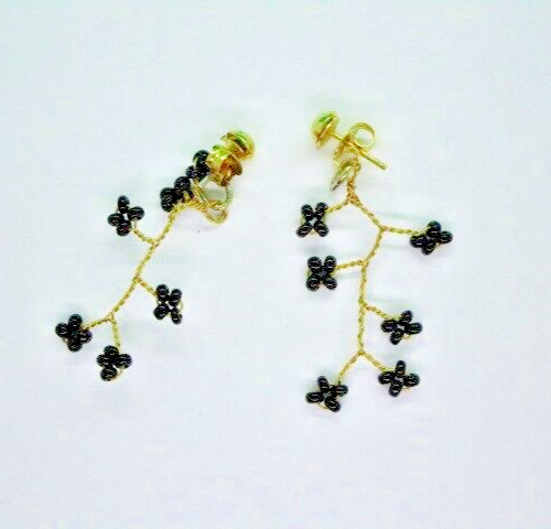 Vine Earrings, Handmade Approx. 1 1/2" length - Details Below