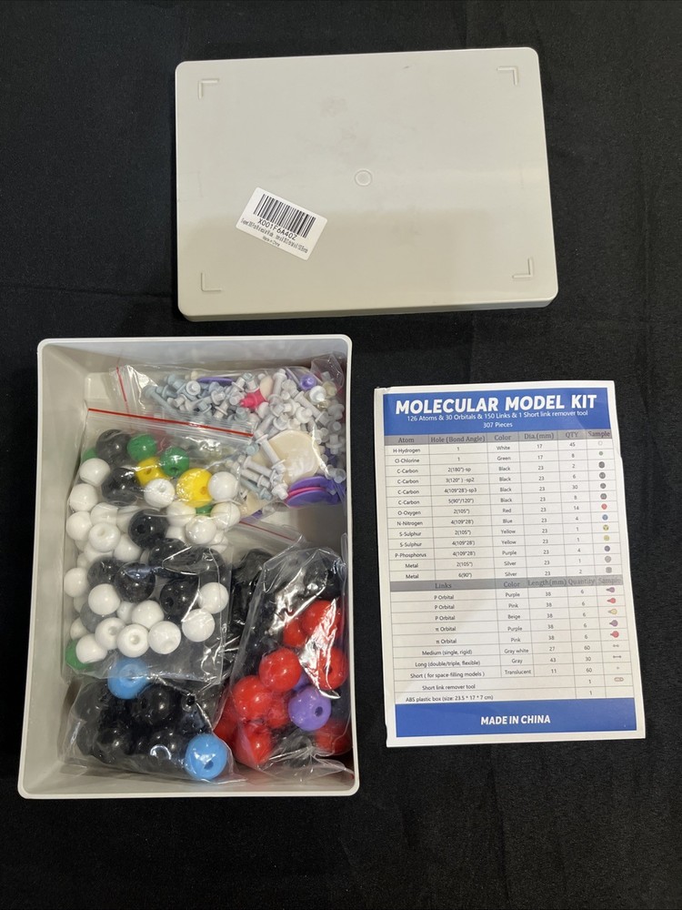 Molecular Model Building Kit 307 Piece Kit