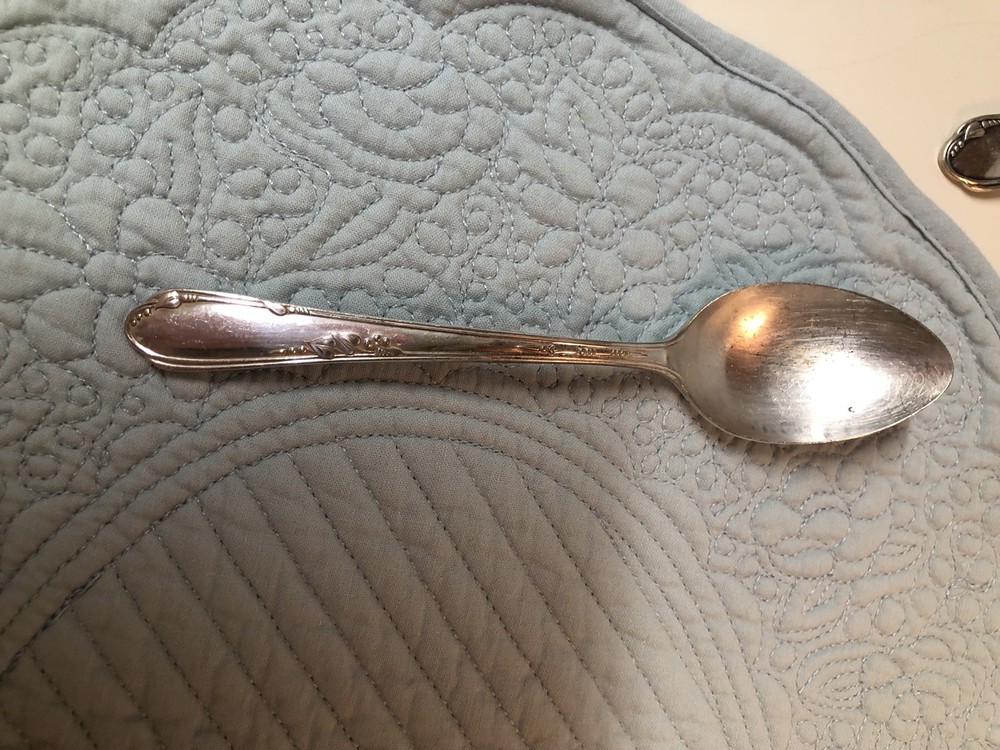 Rogers "MEADOWBROOK” Pattern Silverplate Flatware, Circa 1936, 4 Teaspoon Set