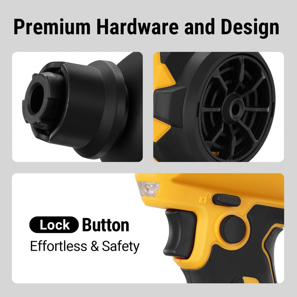Cordless Compressed Air Duster & Blower Compatible with DeWalt 20V MAX Batter...