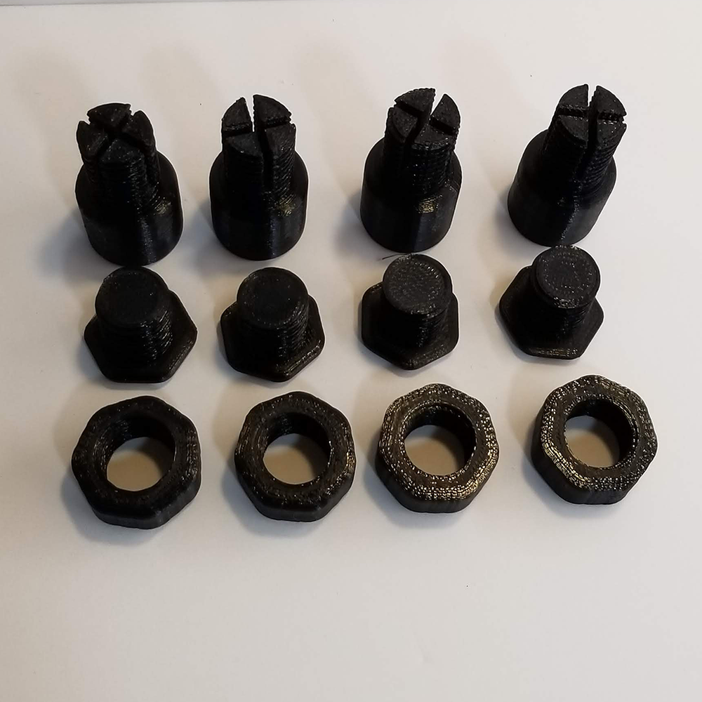 Egg Crate Adjustable Height Legs - 3D Printed - PETG