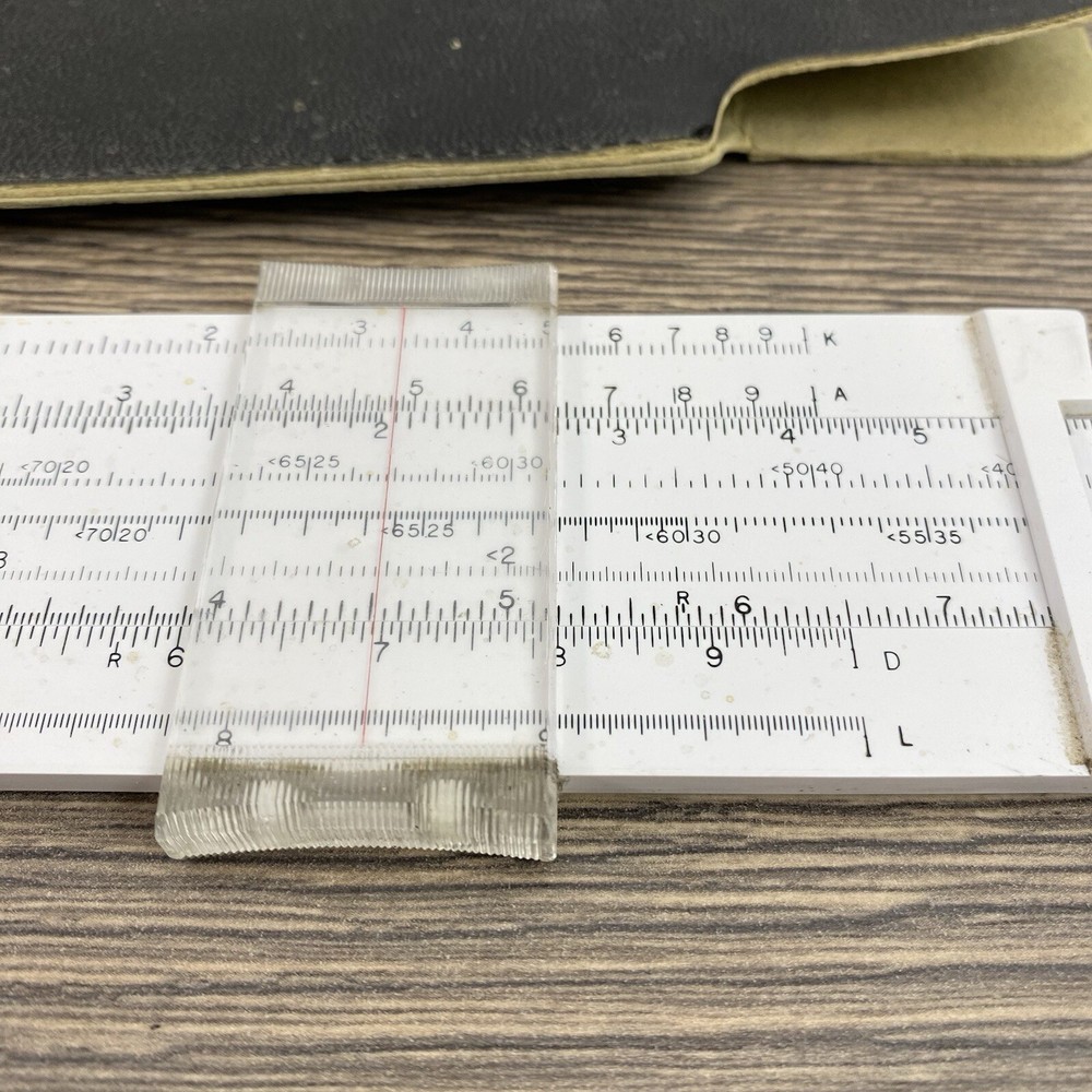 Pickett Microline 120 Slide Rule w/ Black Case
