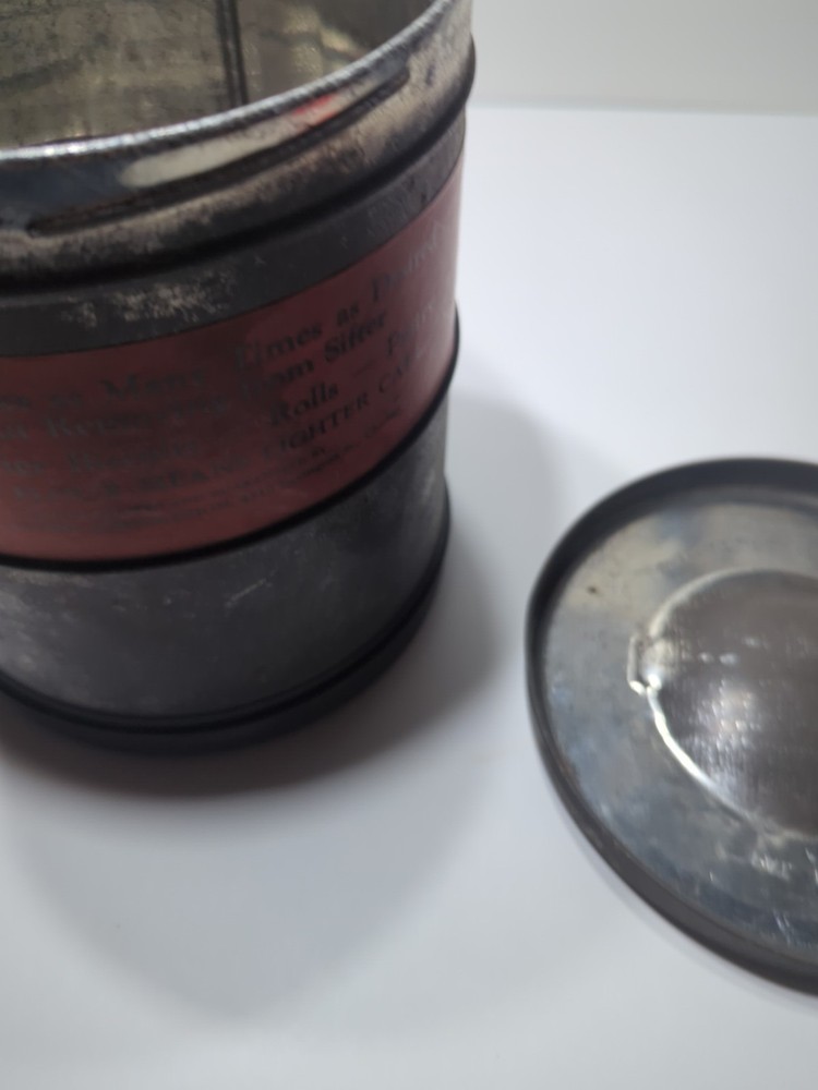 ✨VINTAGE✨ 1920's Duplex Sifter Lable RED HANDLE 5 cup