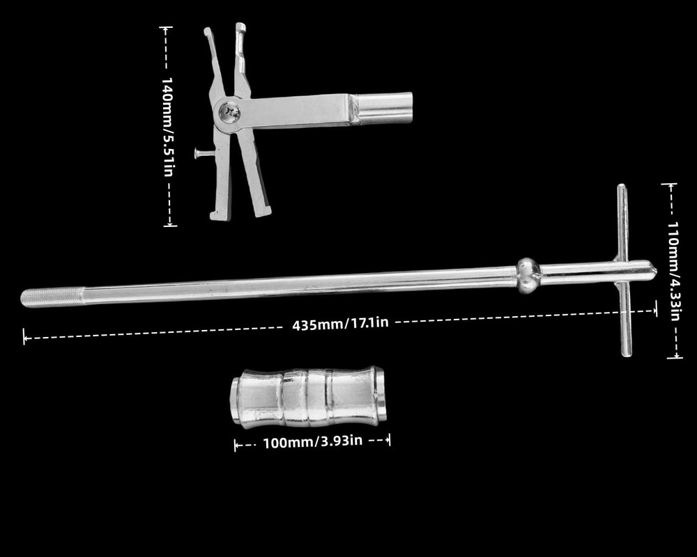 TIANAOKEJI Internal Bearing Puller Double Headed Slide silver