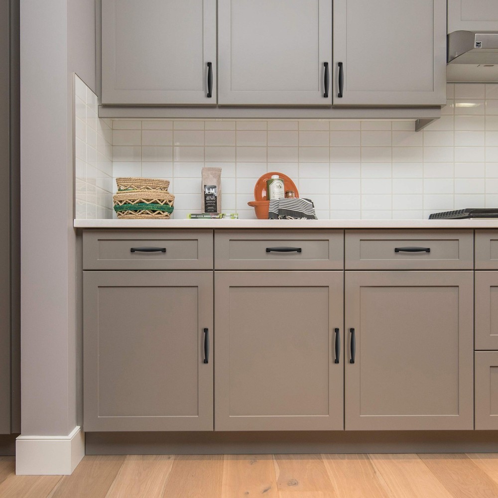 15 Pack Solid 3 Inch Cabinet Handles Matte Black Pulls for Kitchen Drawers, C...