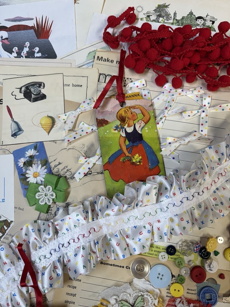 Vintage Childrens Junk Journal Kit
