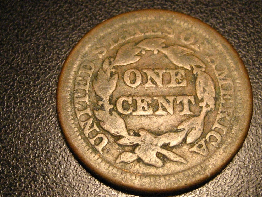 1851 Braided Hair Large Cent