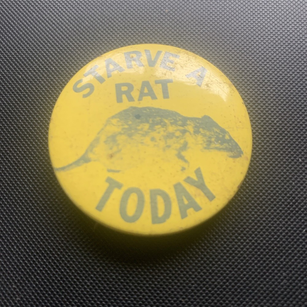 Starve A  Rat Today Pinback Button