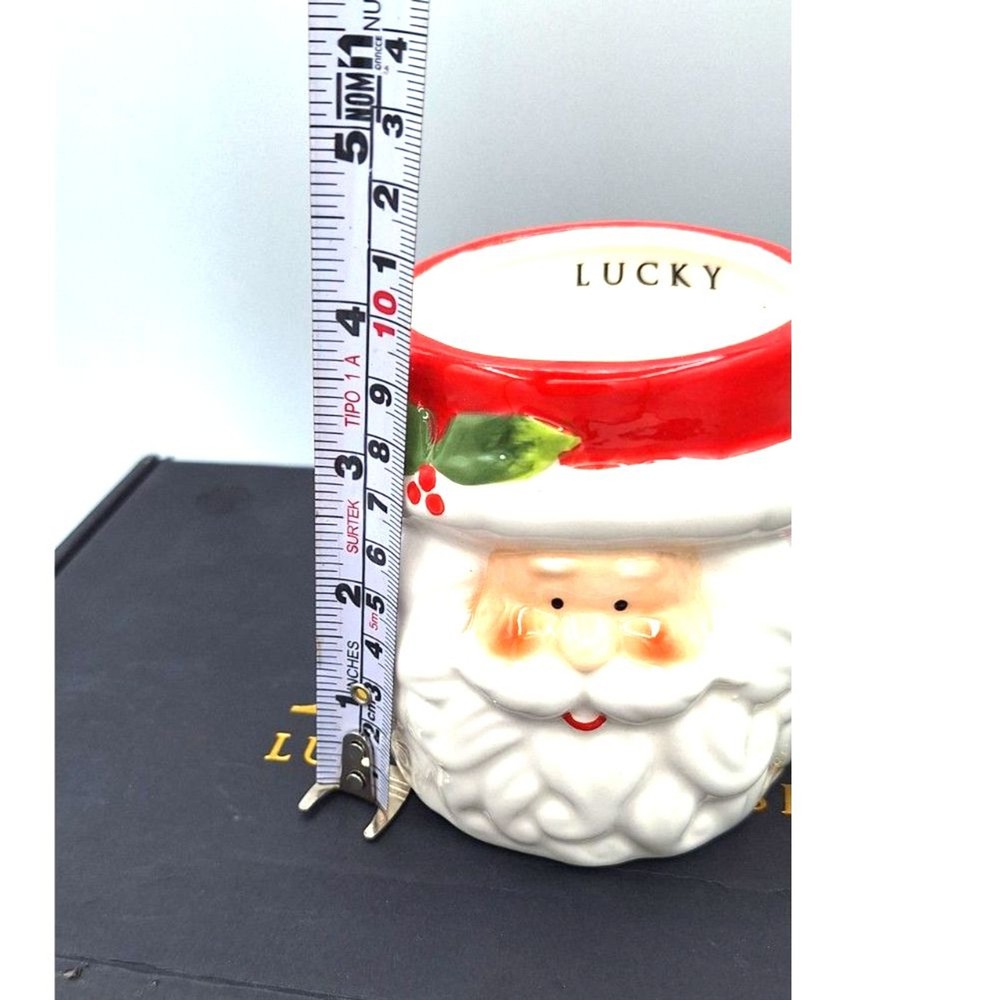 Lucky and Blessed Santa Mug Set
