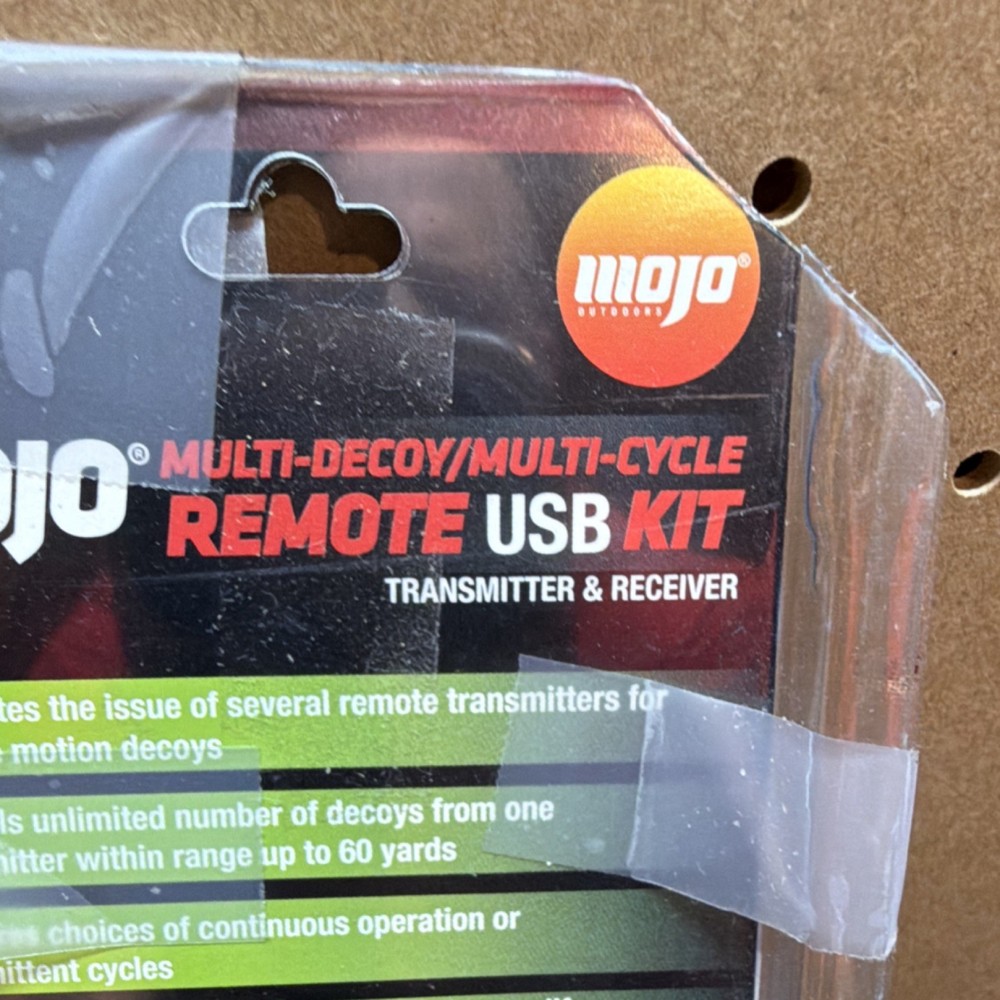 MOJO Outdoors HW2501 Multi-Decoy Remote Kit Transmitter Receiver 60 Yard Range