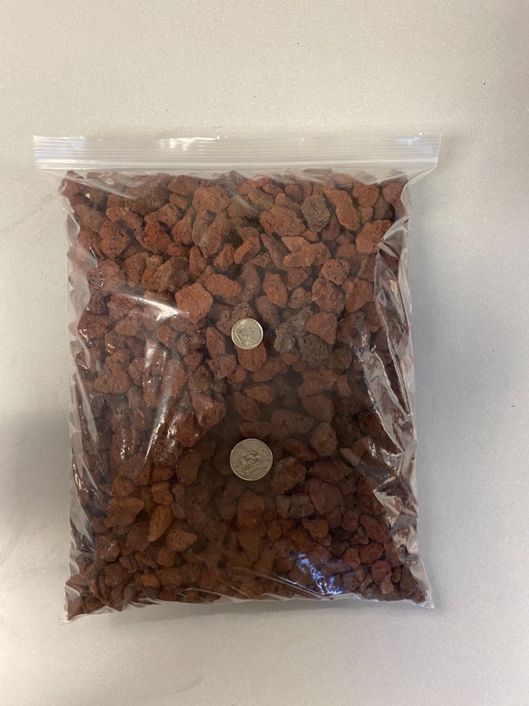 Red Lava Rock 3/4" - 3/8"
