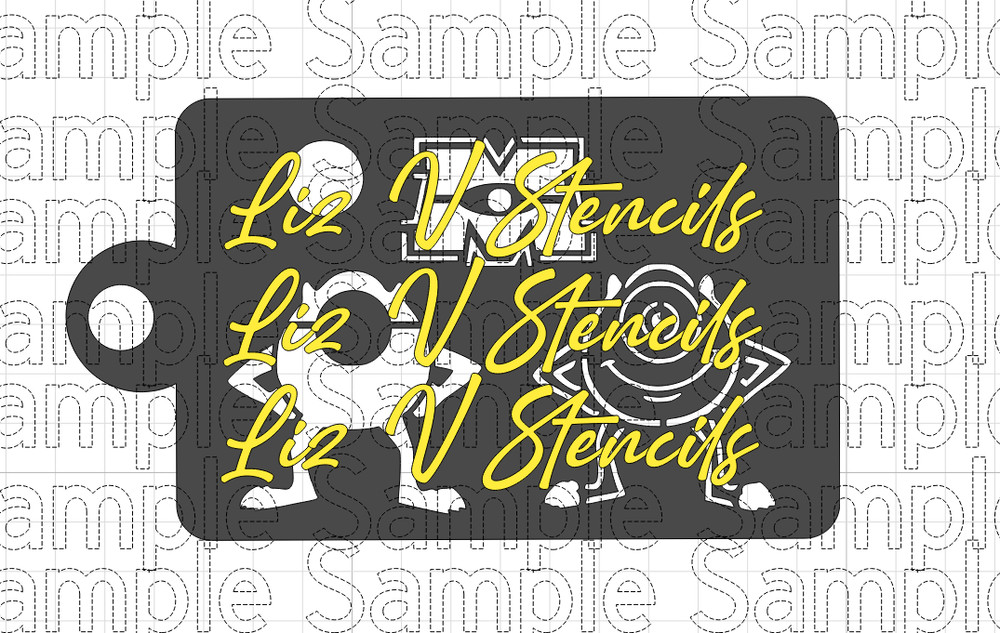 Monster Mike Combo Stencil