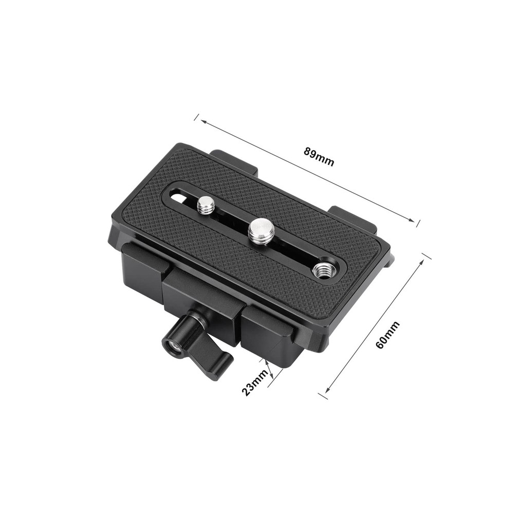 DSLR Camera Quick Release Tripod Plate Compatible with Manfroto Type Sliding ...