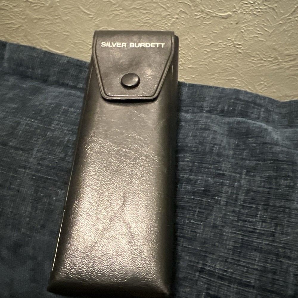 SILVER BURDETT Illuminated 30X Pocket Microscope with Case