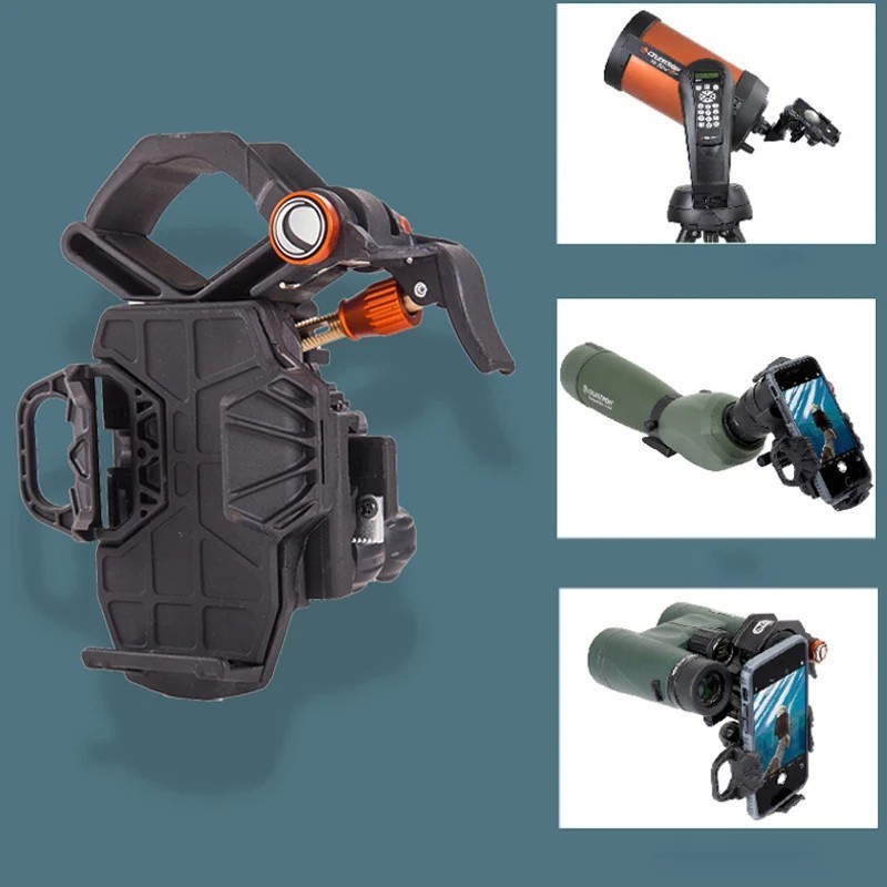 Smartphone Adapter Mount for Telescope, Binoculars & Microscope Viewing