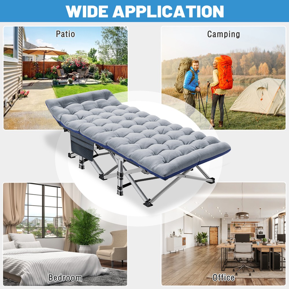 NAIZEA Folding Cot Oversized XXL / Standard Cot & Mattress Carry Bag for Gift
