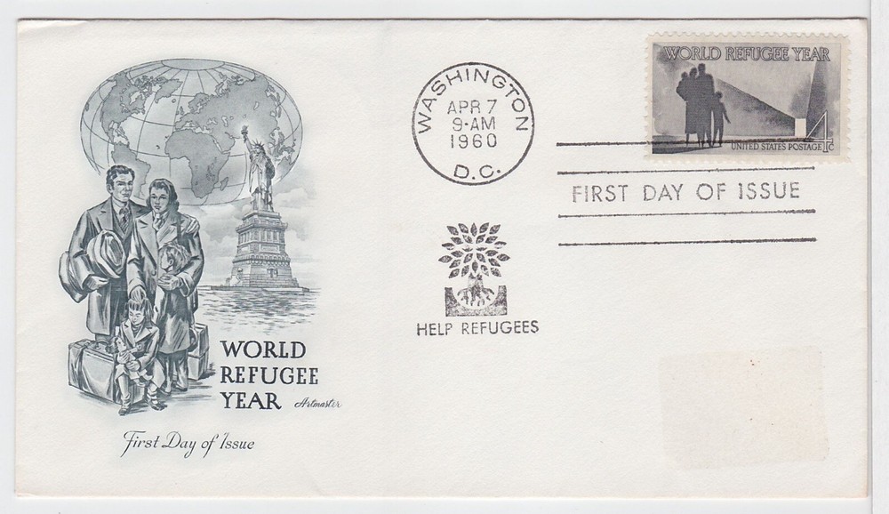 TurtlesTradingPost- World Refugee Year-  1960  #1149  FDC Artmaster Cachet