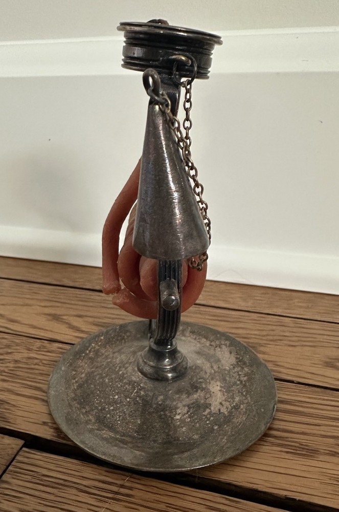 Vintage Silver Plated Wax Jack