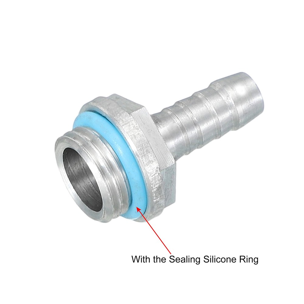 4pcs G1/4 Fitting, G1/4 Thread with 7mm OD Nozzle