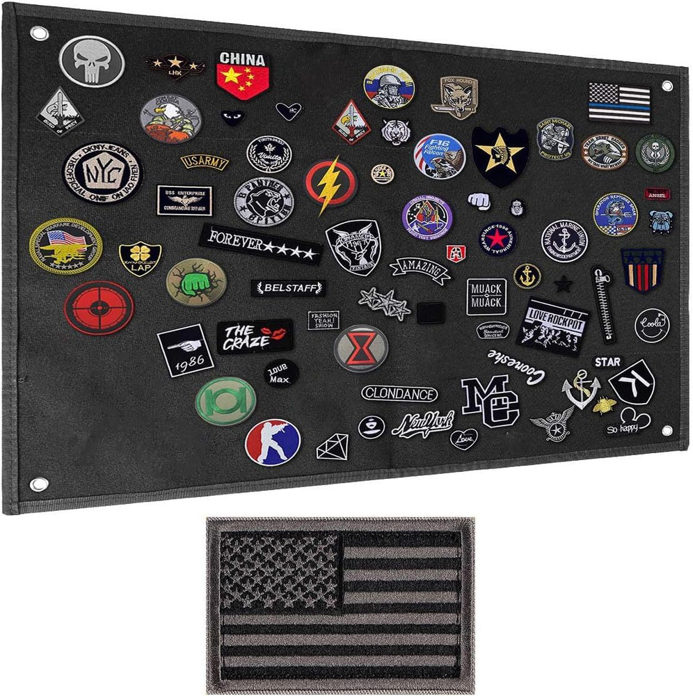 Ironseals Tactical Board Patch Organizer Holder Display with Loop Surface, Steel