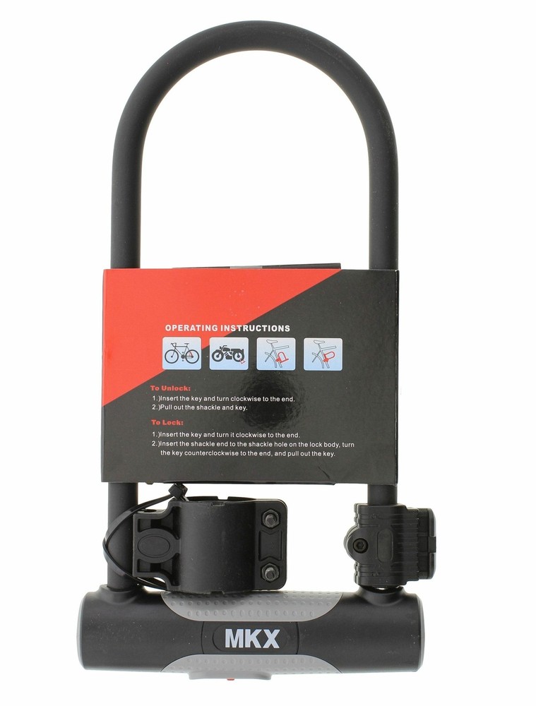 MKX-Lock U-Lock 160x314mm Black