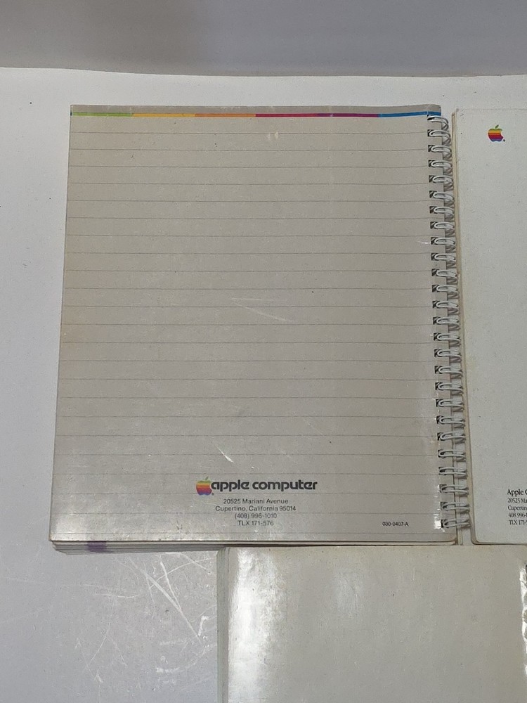 Lot of 5 Apple II Reference Manuals, DOS, AppleSoft, BASIC, Parallel Interface