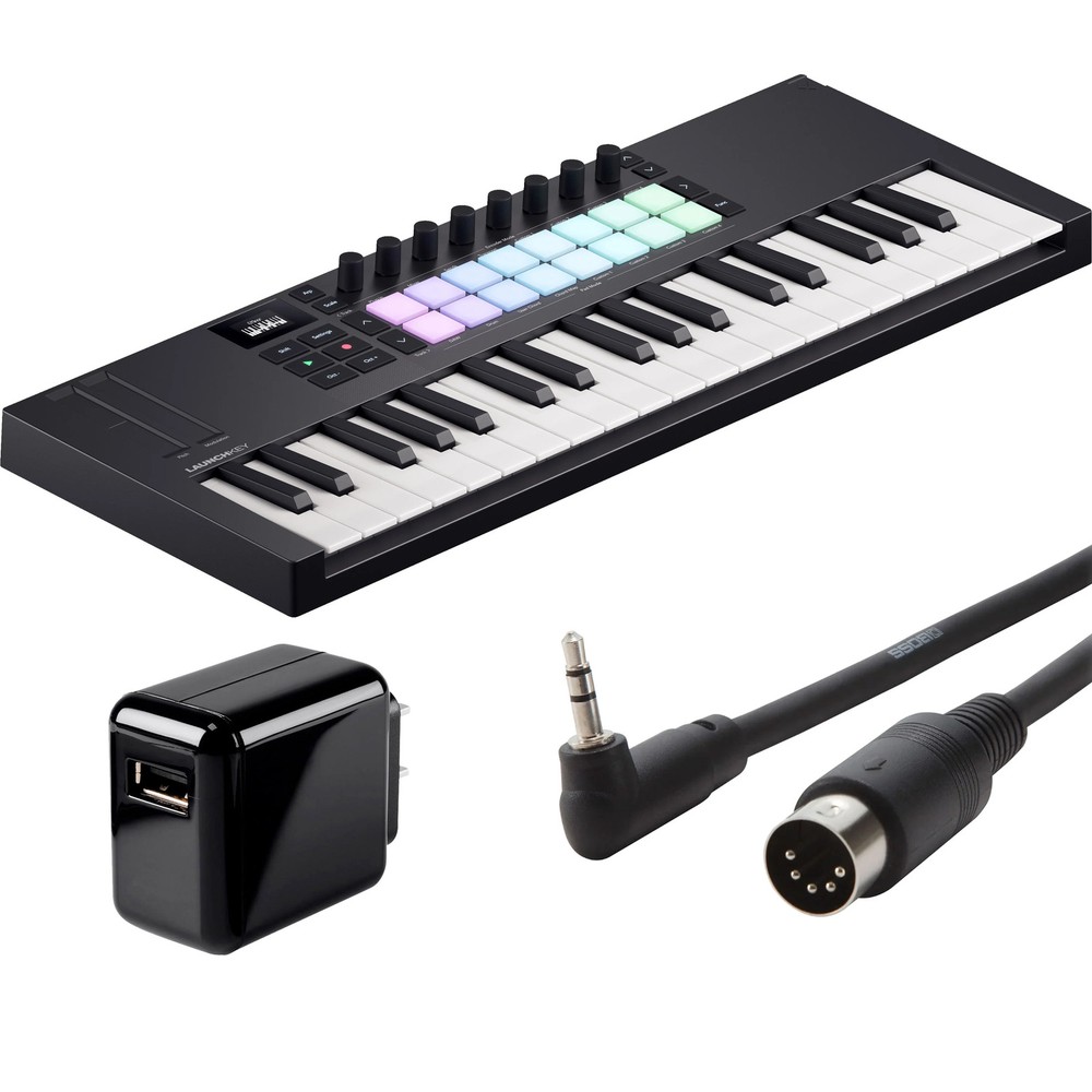 Novation Launchkey Mini 37 Mk4 Keyboard Controller POWER & CABLE KIT