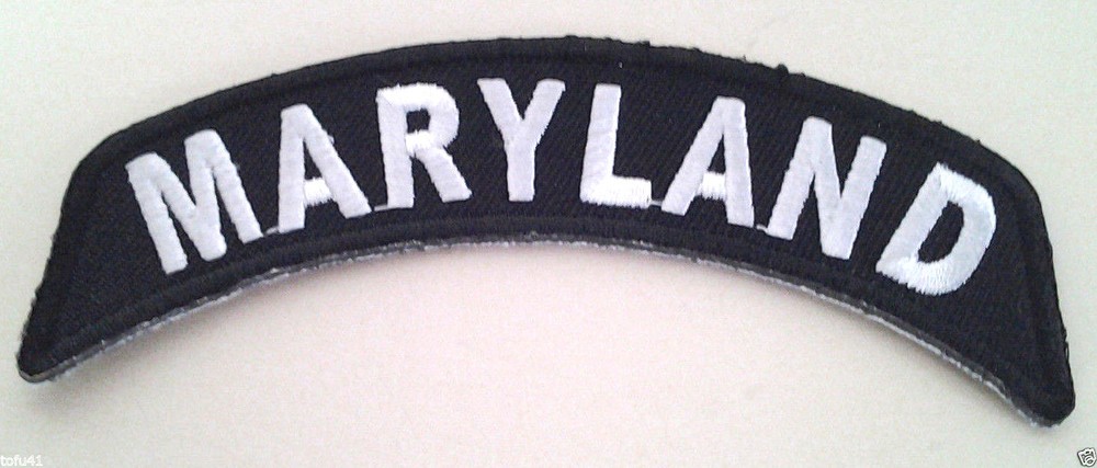 MARYLAND US State Biker Rocker Patch  P1447 E