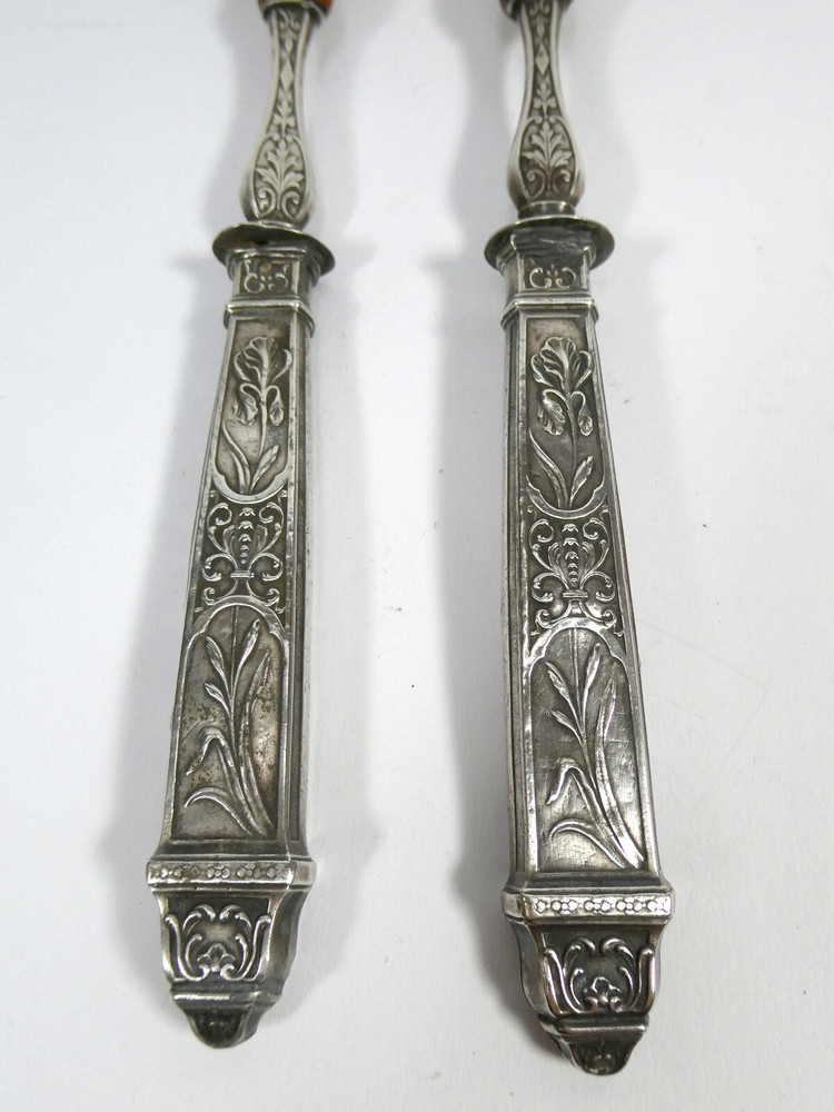 Silver Cutlery Salad Cutlery Circa 1850