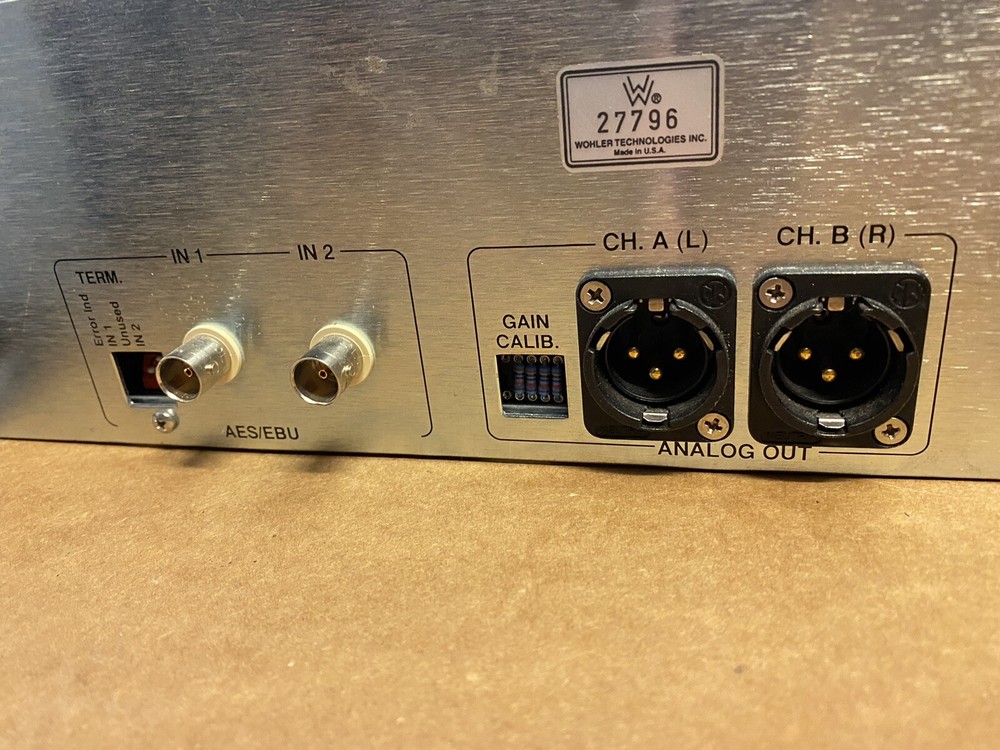 Wohler AMP2-DA DIGITAL AES/EBU Audio Monitors