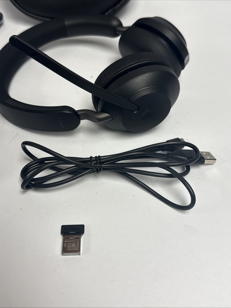 Jabra Evolve2 65 Stereo Wireless Headset (MS Teams, USB-A) - Black
