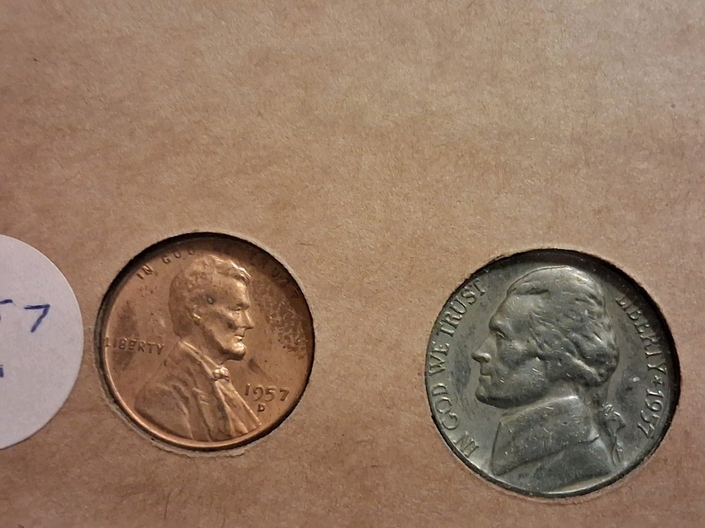 1957 mint set p And d