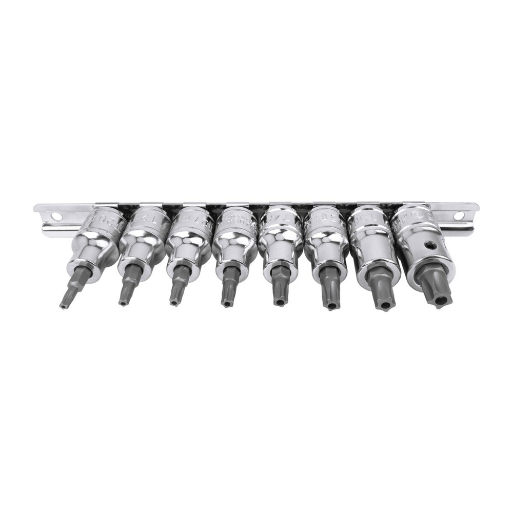 Genius Tools 8 Piece 1/2" Dr. Pentacle Bit Socket Set - BS-408PE
