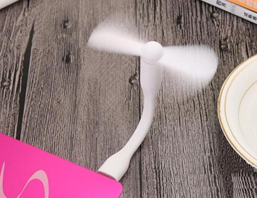 LIGHT USB MINI FAN cooling portable flexible laptop desk desktop computer pc