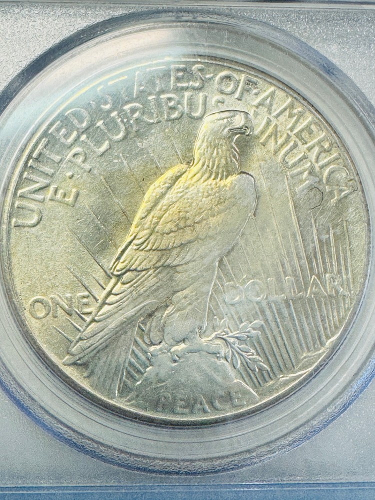 1928 Peace Silver Dollar PCGS AU 58