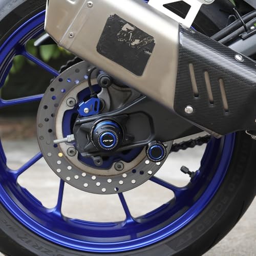 Motorcycle Rear Wheel Axle Fork Slider Crash Protector Compatible With blue