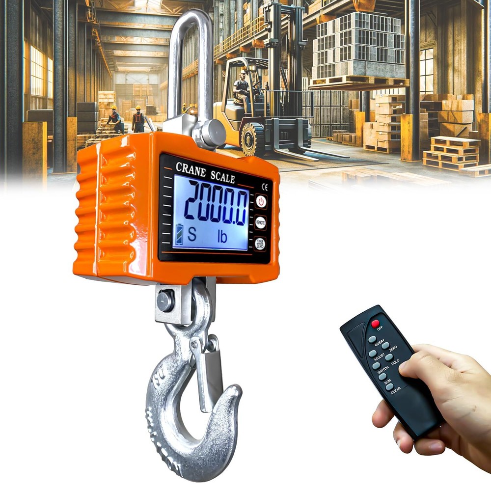 Hanging Scales Digital Weight, 2000LBS Crane Scale with Remote Control