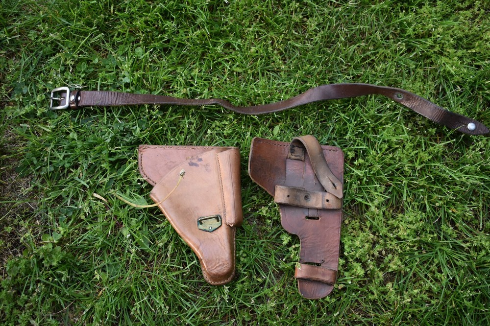 German holster and strap World War II