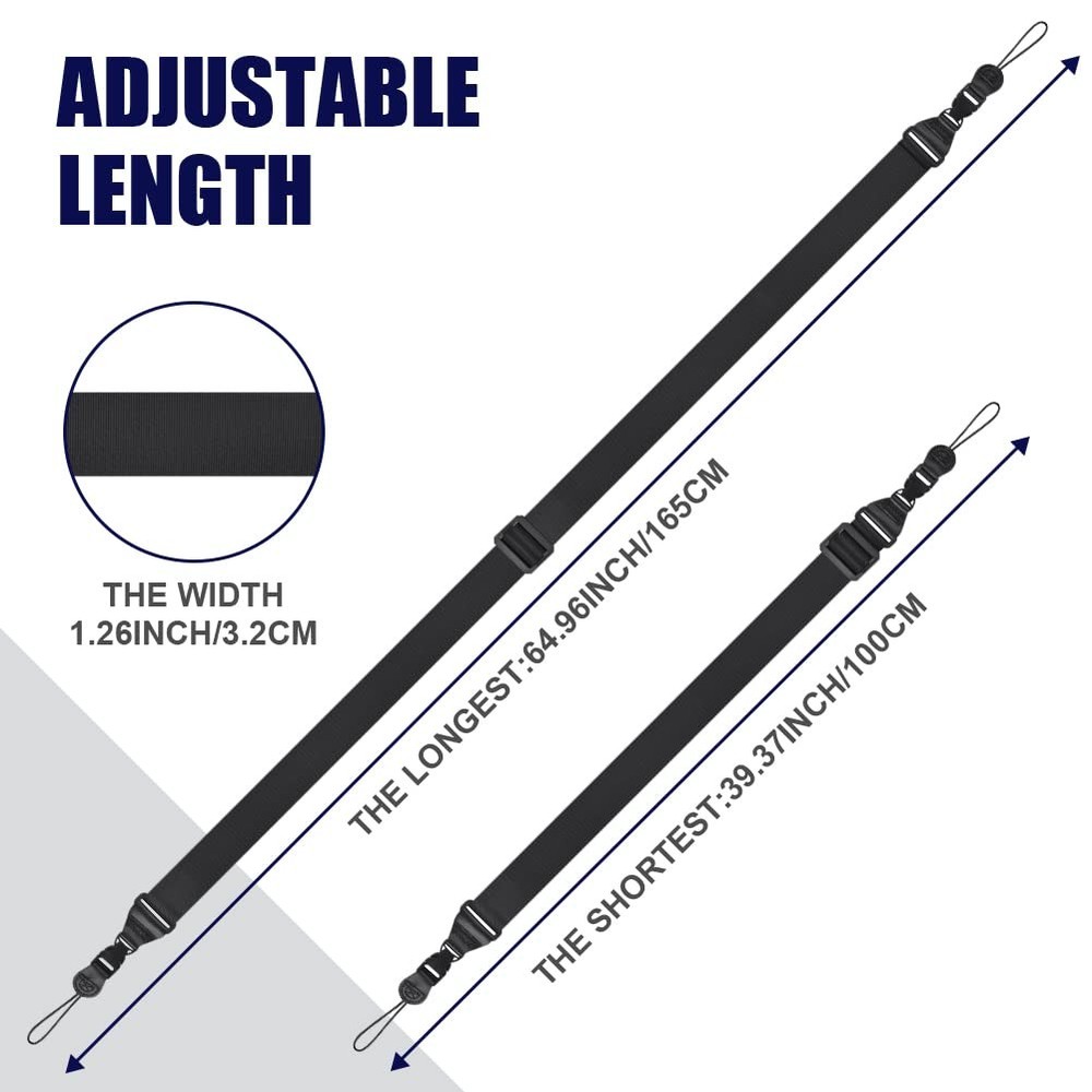 AMFUN 1 PACK Adjustable Shoulder Strap, Durable Nylon 26.5*6.5*2.3 cm, 1 Pack
