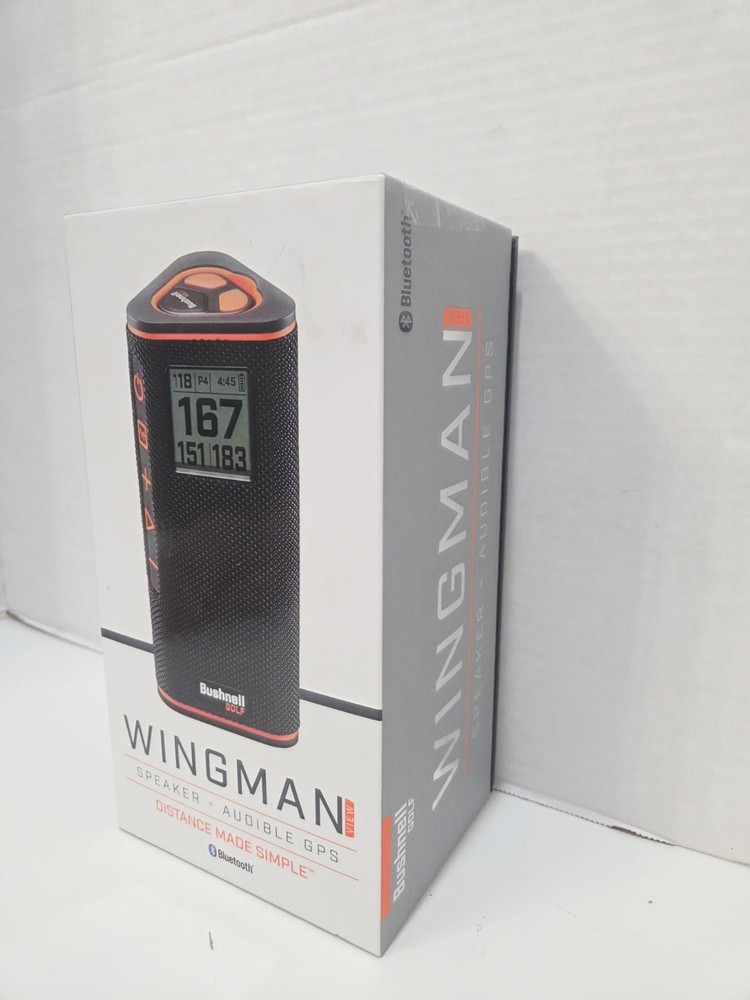 Bushnell Wingman View GPS Golf Speaker with Viewable LCD Screen, Open Box WORKS