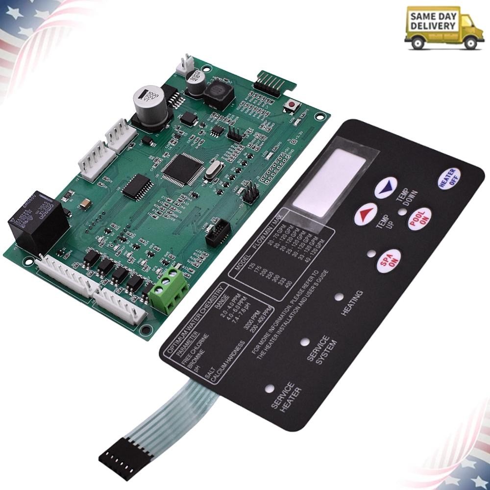 Fits Pentair Master Temp 400 42002-0007S Control Board Kit w/ 472610Z Switch Pad