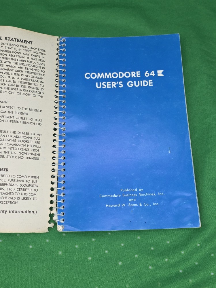 Vintage Commodore 64 User's Guide Book 1984