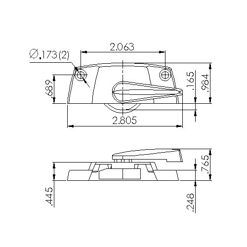 Window Sash Lock 9227WHITE