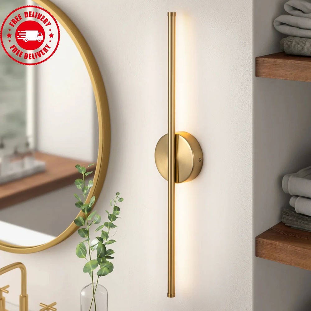 24" LED Wall Sconce Iron Flush Mount Light 3000K Dimmable Hardwired