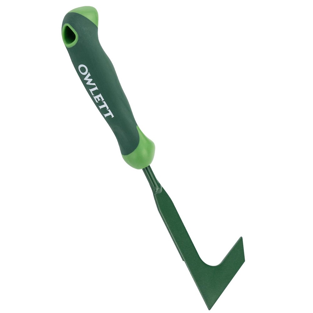 Owlett Crack Weeder, 11" L-Shaped Side-Walk Weed Puller with Ergonomic Rubber...