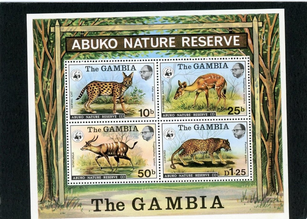 Gambia 1977 Animals Scott# 344a Mint NH