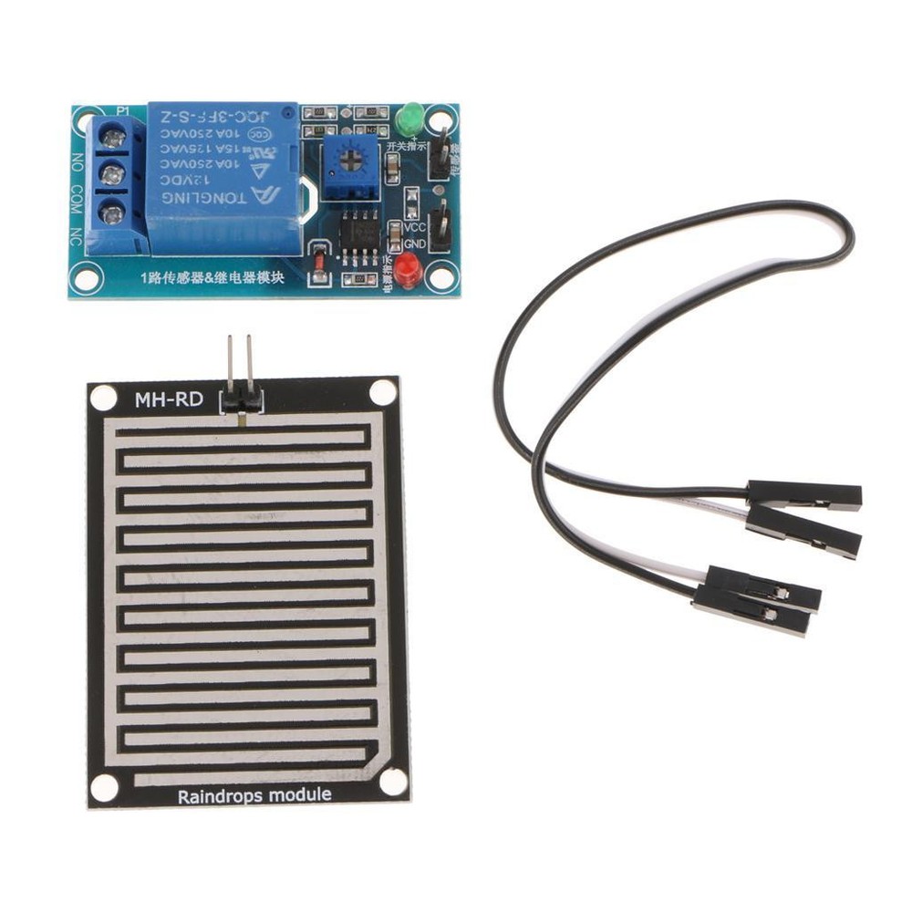 12V Raindrop Controller Module With Relay Module for Weather