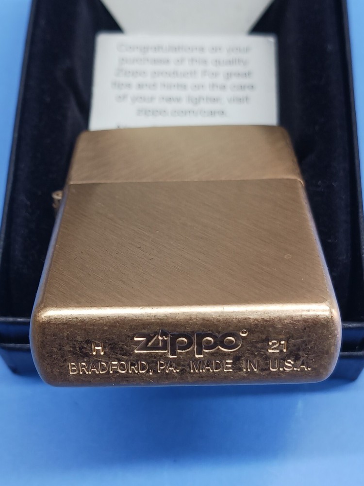 Zippo Herringbone Sweep Brass 29830