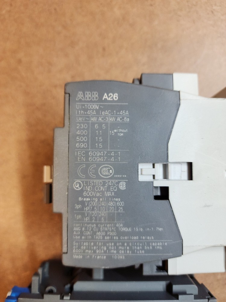 Abb A26-30-10 With Abb Ta25