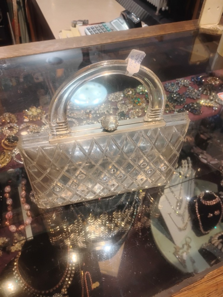 1960s Lucite Handbag Purse Mod Post Punk Hippie